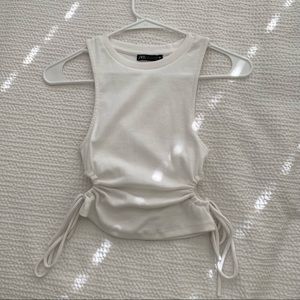 White Zara Crop Top